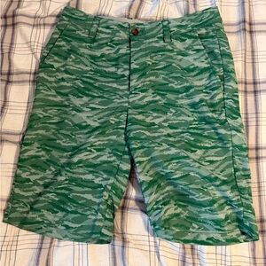 Greg Norman Collection Green Patterned Men's Shorts